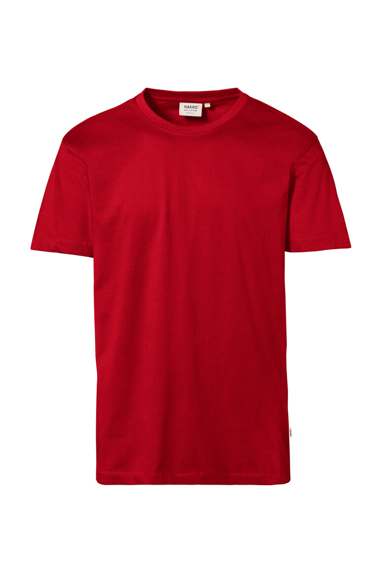 HAKRO 292 T-Shirt Classic in Rot – Vorderansicht