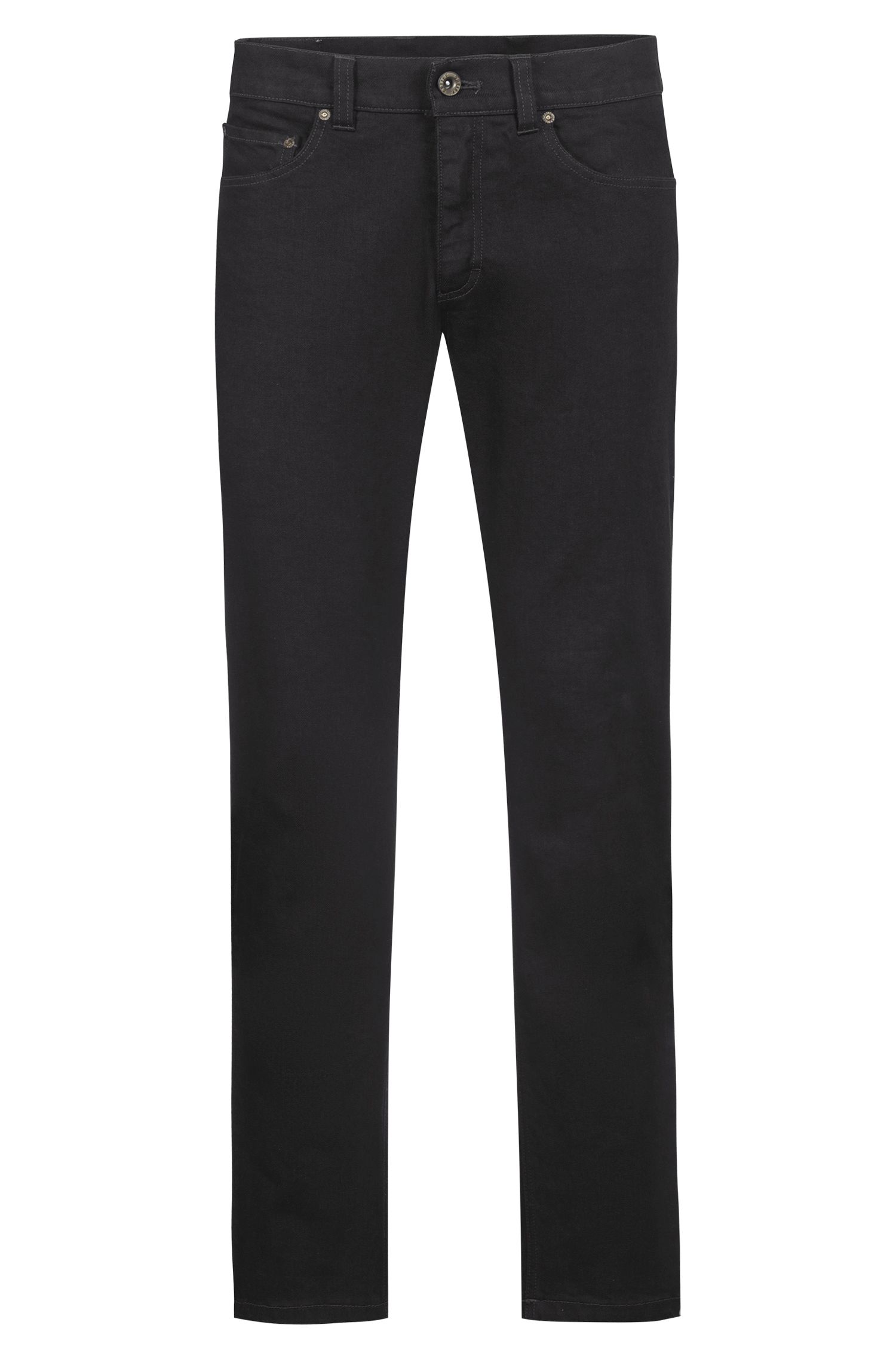 Greiff Herren-Jeans RF Casual in Black Denim – Vorderansicht