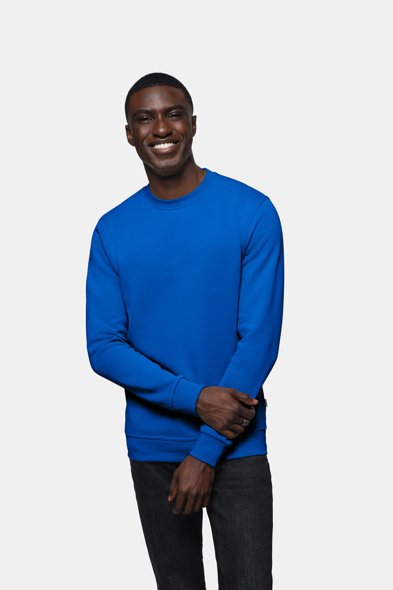 HAKRO 471 Sweatshirt Premium in Royalblau – Modellansicht