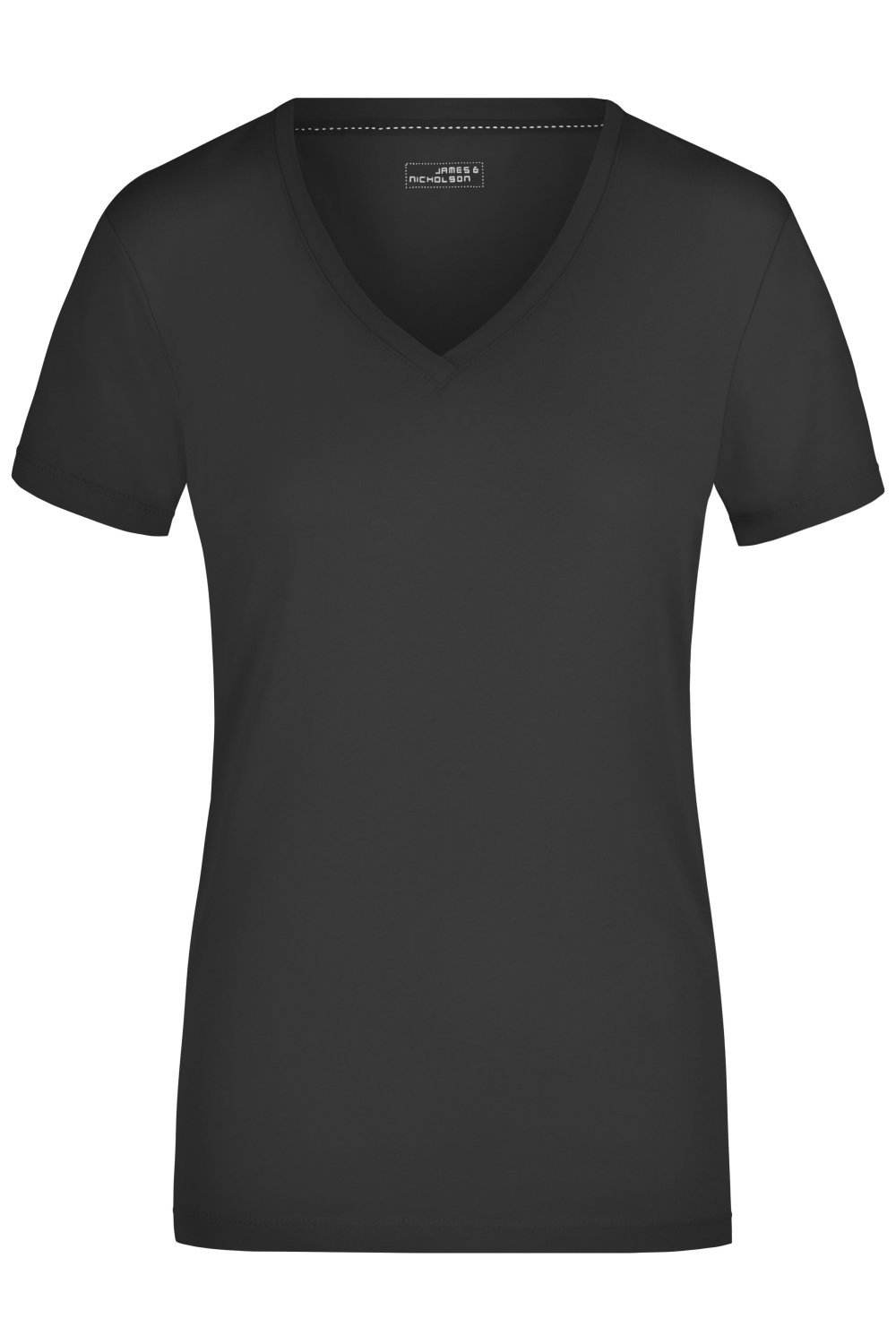 Daiber Ladies' Stretch V-T in Black – Vorderansicht