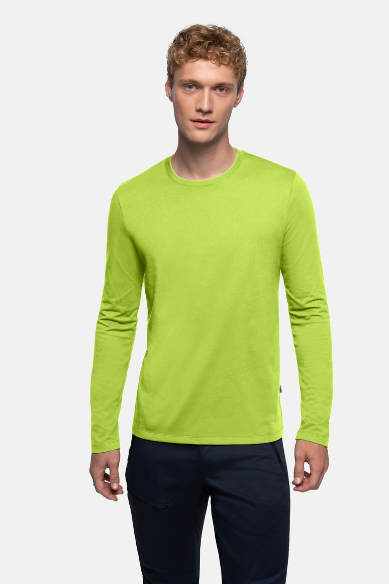 HAKRO 279 Longsleeve MIKRALINAR® in Kiwi – Modellansicht