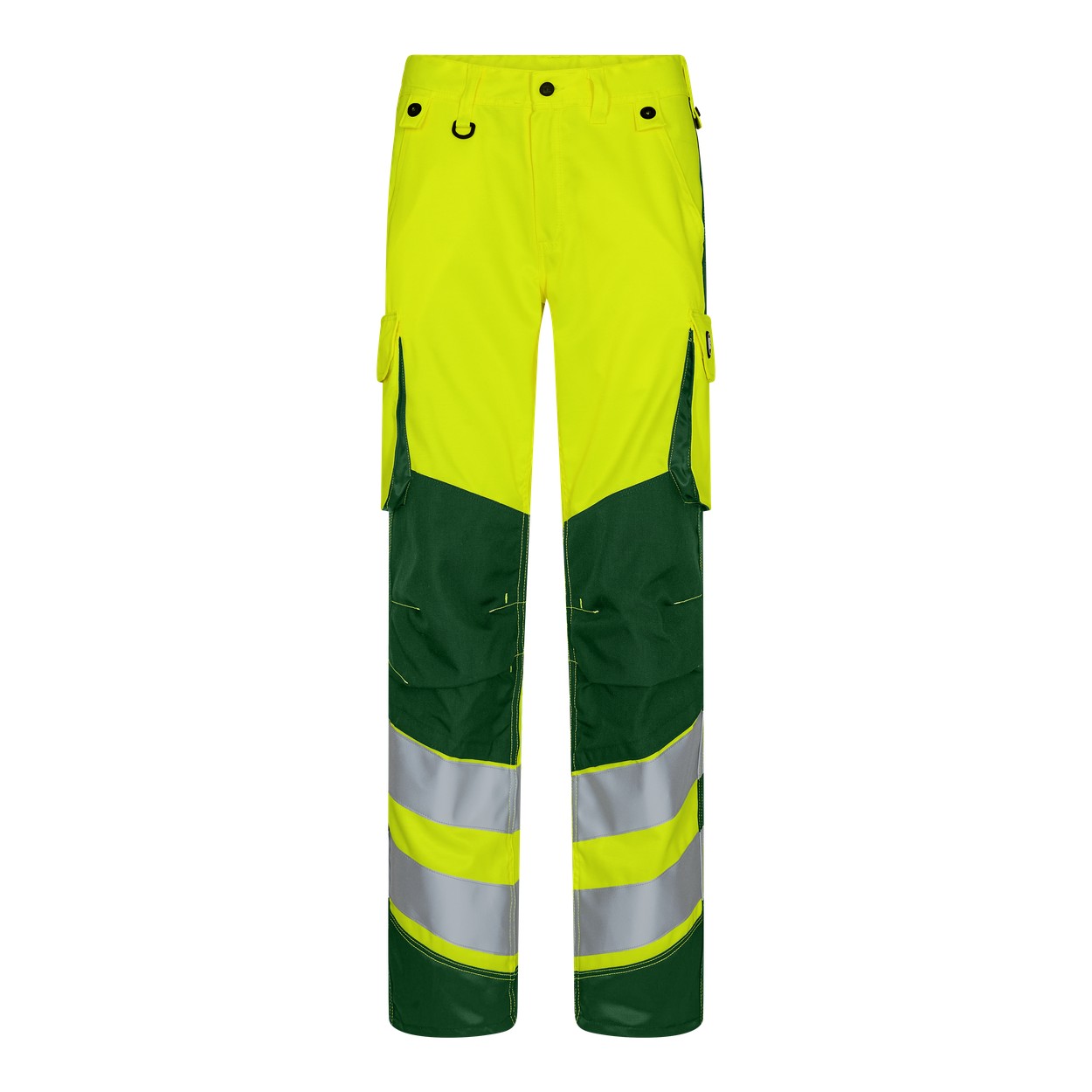 ENGEL Safety 2543-319 Light Damen Arbeitshose in Gelb/Grün – Vorderansicht