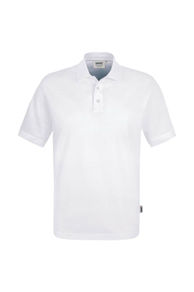 HAKRO 800 Poloshirt Top in Weiß – Vorderansicht