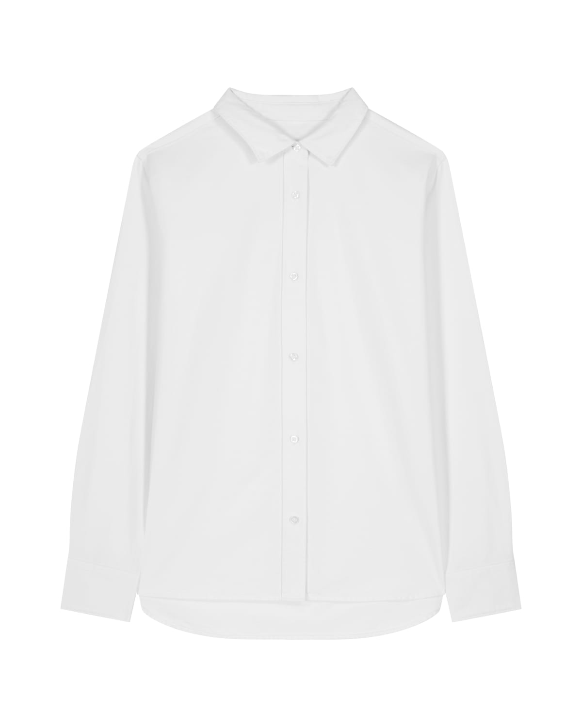 Stanley Stella Stella Oxford Shirt in White – Vorderansicht