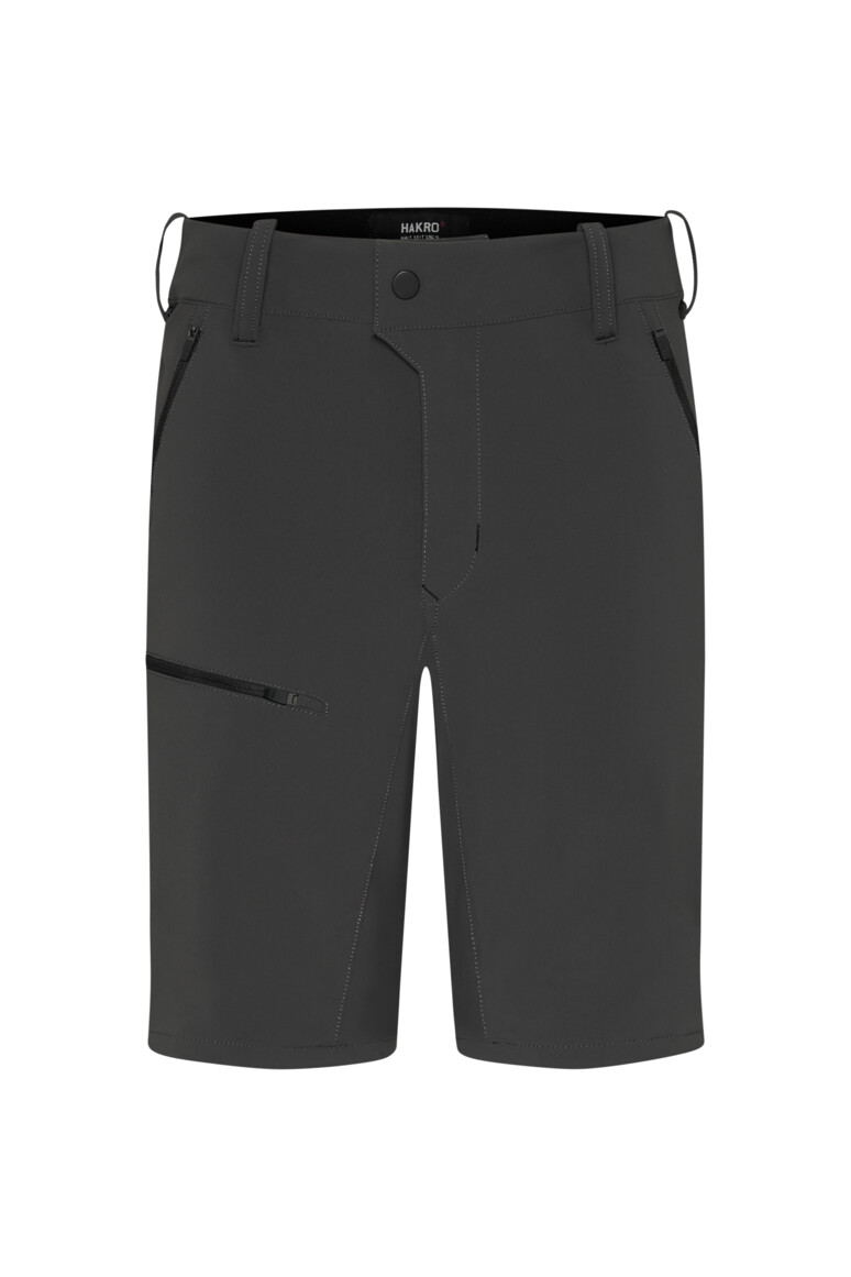HAKRO 743 Funktionsshorts X-Stretch in Karbongrau – Vorderansicht