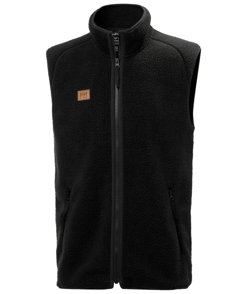 Helly Hansen Workwear HERITAGE PILE VEST in Schwarz – Vorderansicht