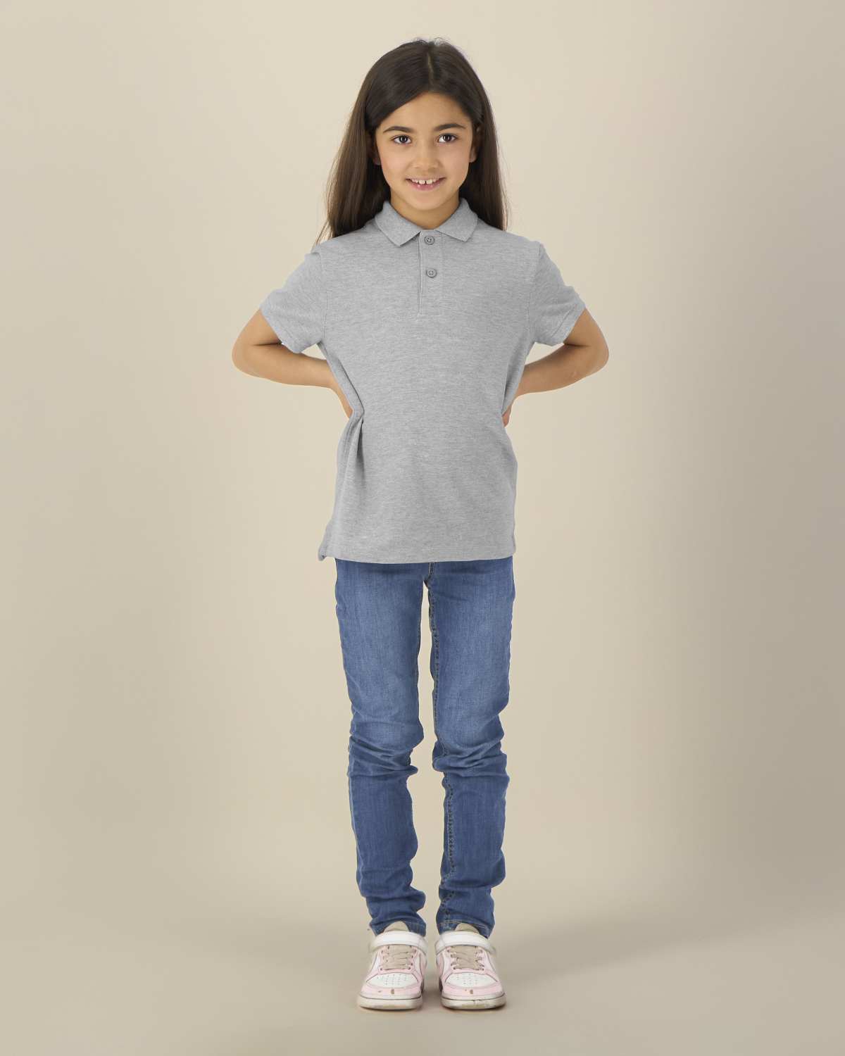 Stanley Stella Mini Sprinter in Heather Grey – Modellansicht