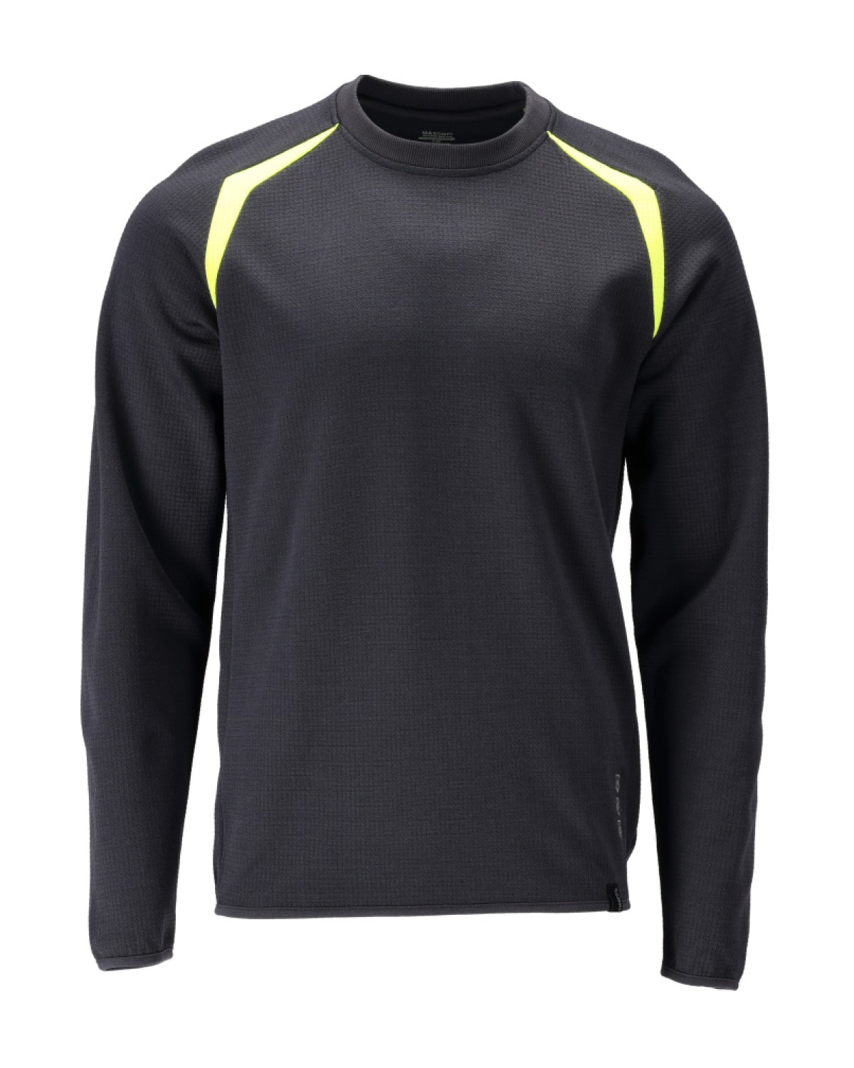 MASCOT Accelerate Multisafe Sweatshirt in Schwarzblau/Hi-Vis Gelb – Vorderansicht