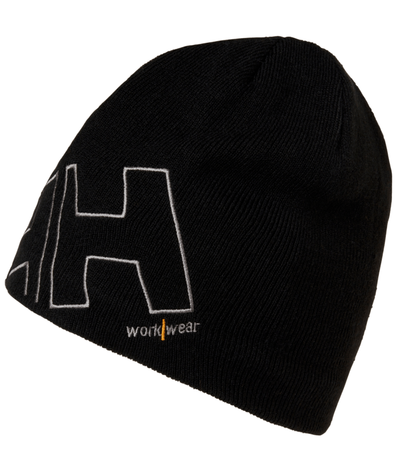 Helly Hansen Workwear CLASSIC LOGO BEANIE in Schwarz – Vorderansicht