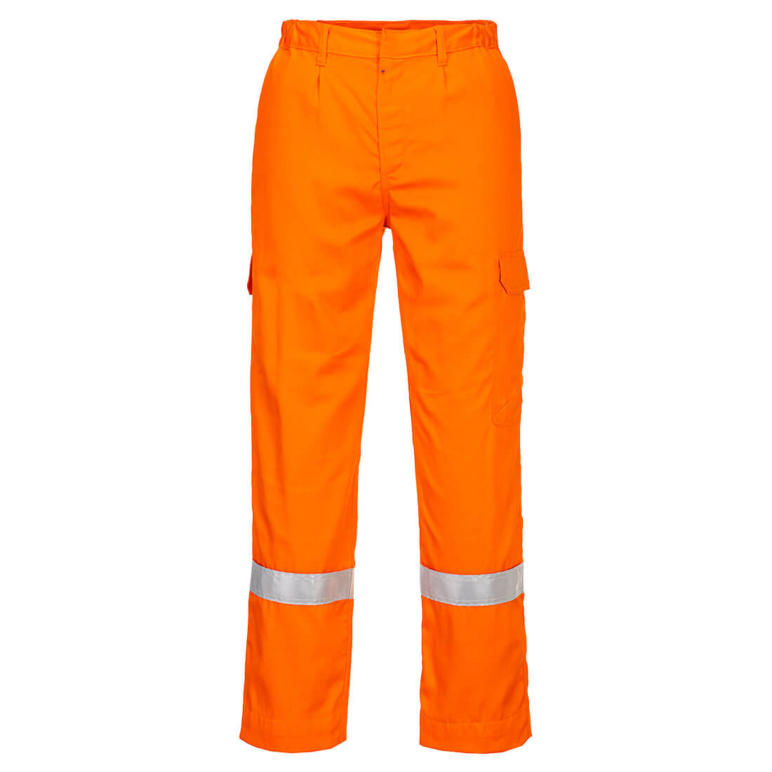Portwest Bizflame Work Lightweight FR Trousers in Orange – Vorderansicht