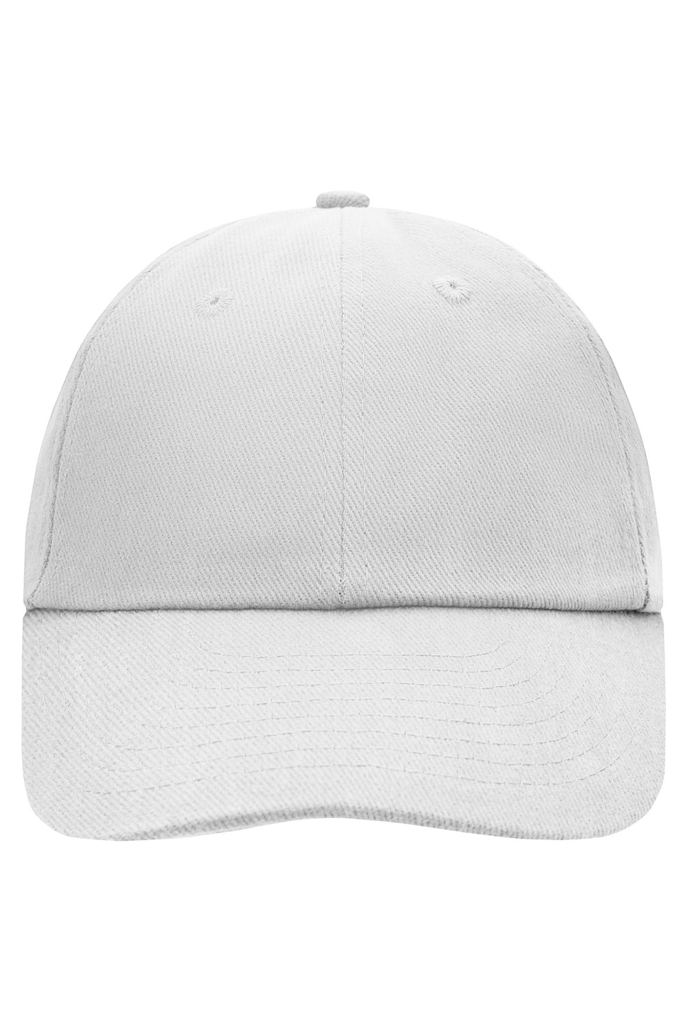 Daiber 6 Panel Raver Cap in White – Vorderansicht