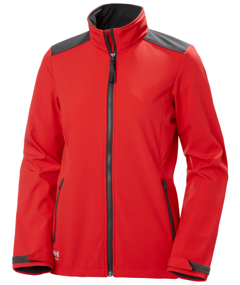 Helly Hansen Workwear W MANCHESTER 2.0 SOFTS JACKET in Signal Rot/Anthrazit – Vorderansicht