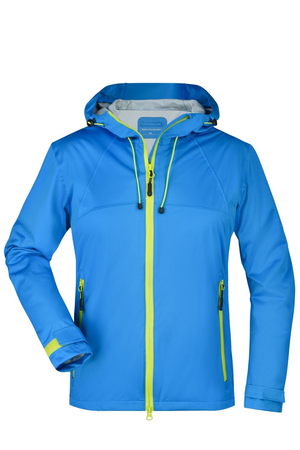 Daiber Ladies' Outdoor Jacket in Aqua/Acid-Yellow – Vorderansicht
