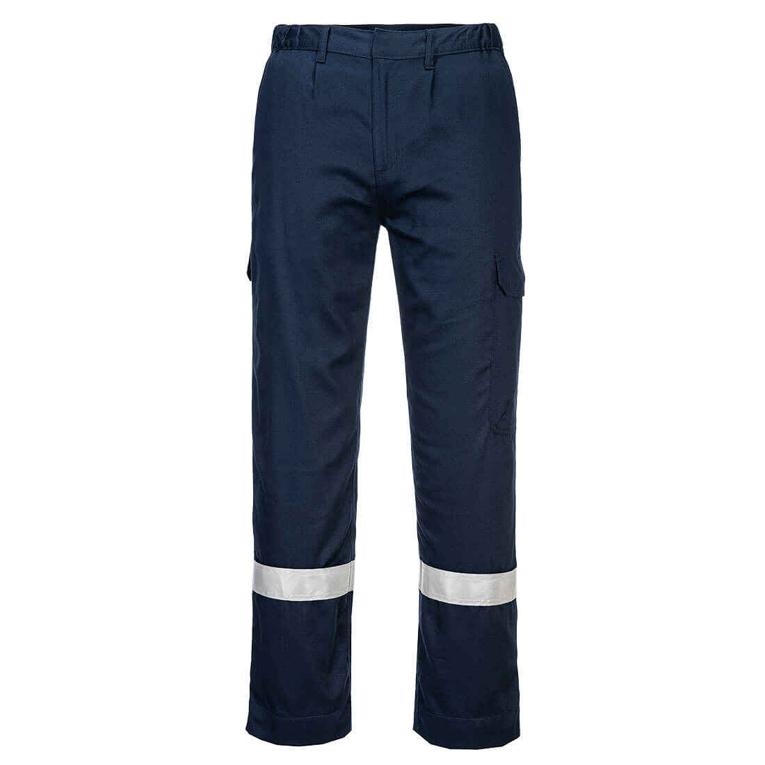 Portwest Bizflame Work Lightweight FR Trousers in Marine – Vorderansicht