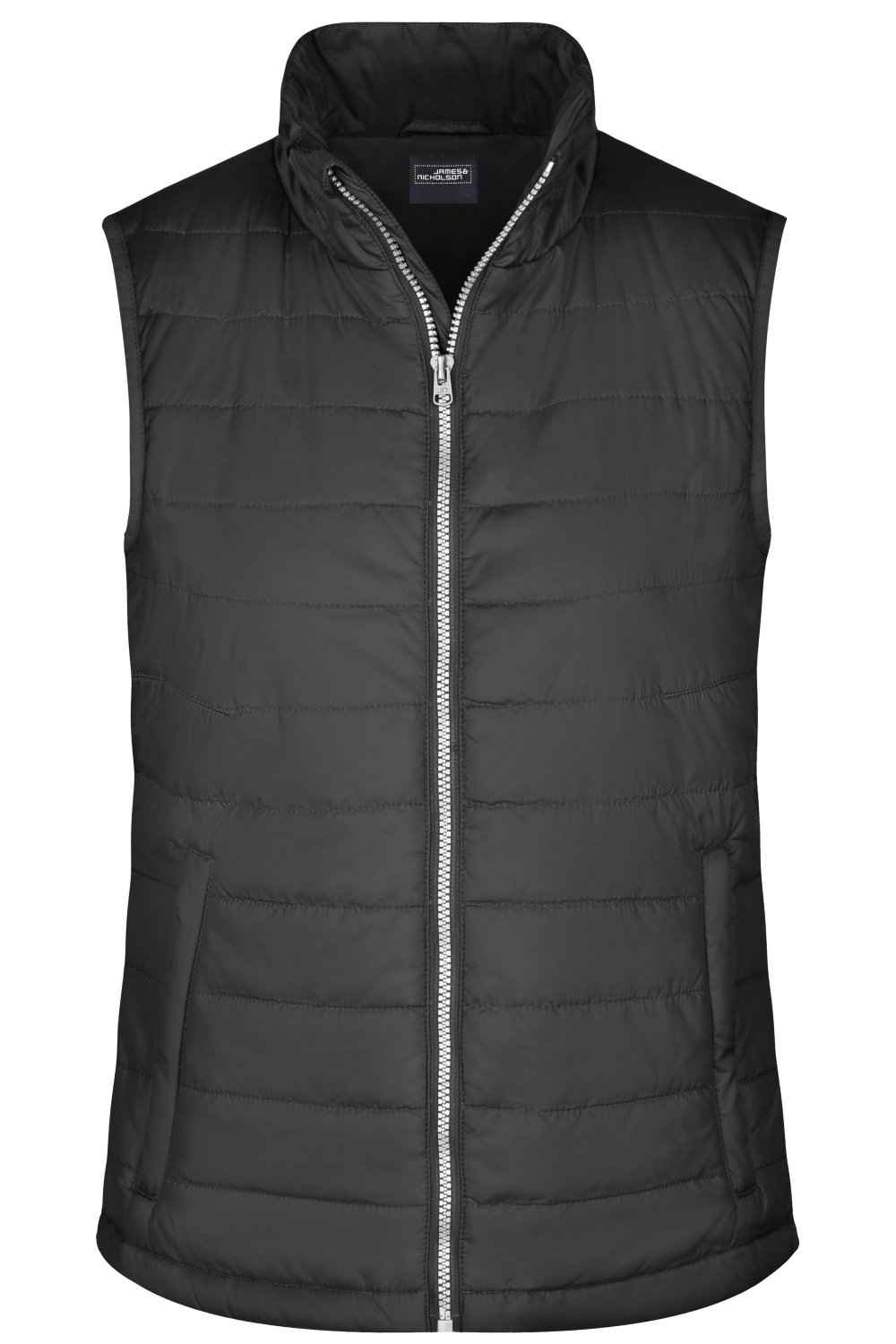 Daiber Ladies' Padded Vest in Black – Vorderansicht