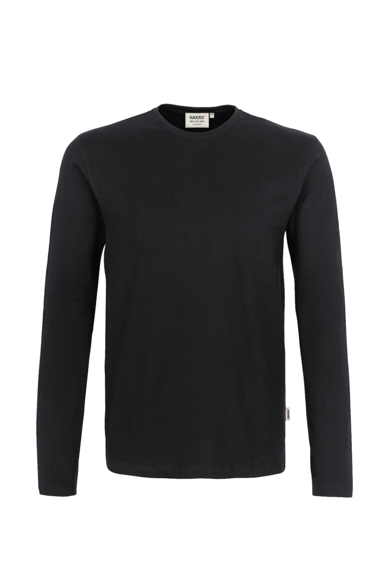 HAKRO 278 Longsleeve Heavy in Schwarz – Vorderansicht