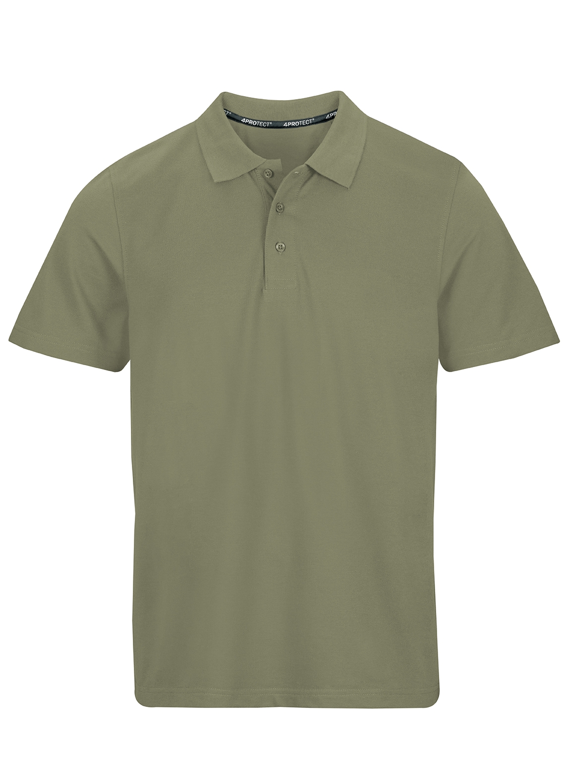 4PROTECT® Polo-Shirt Herren in Olive – Vorderansicht