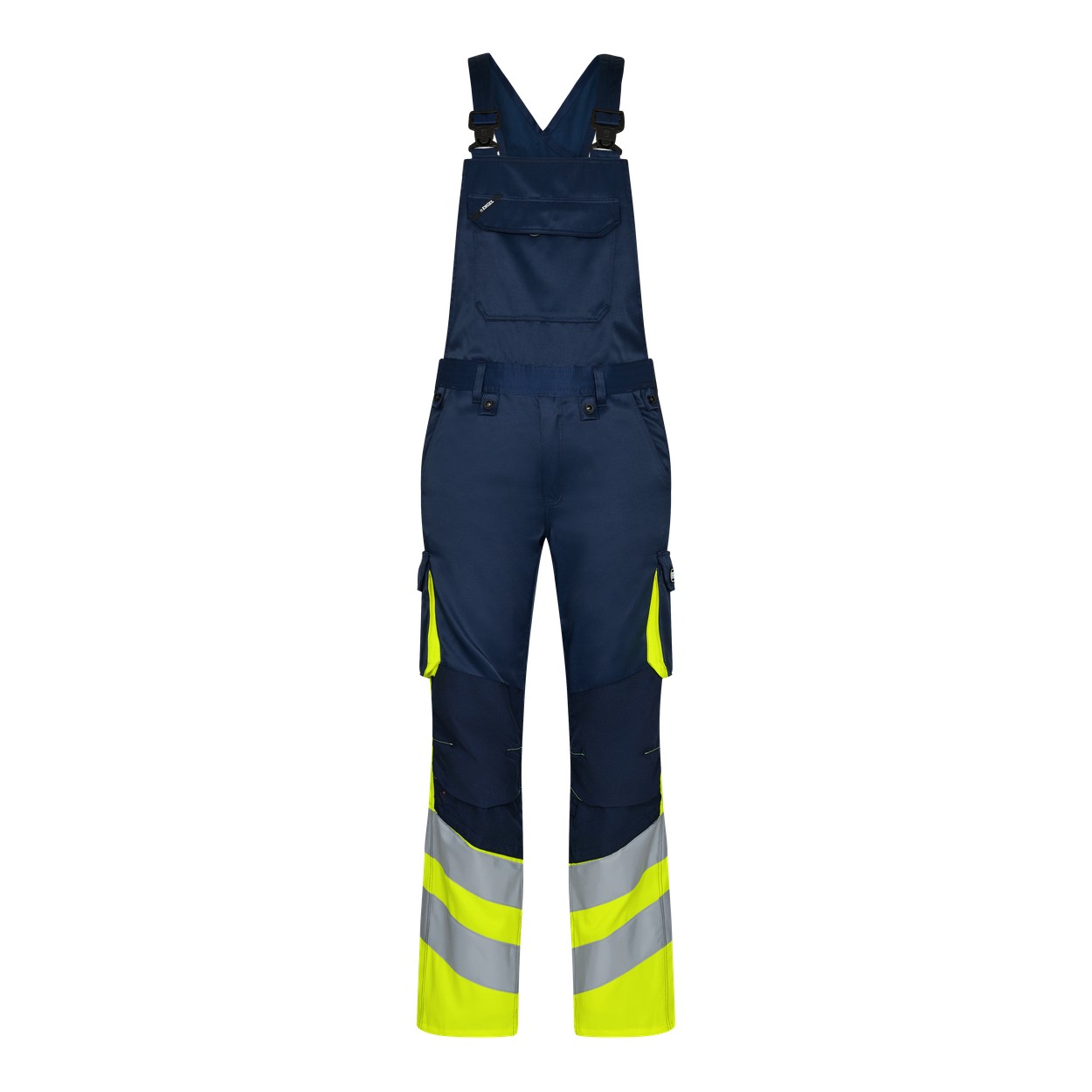 ENGEL Safety 3547-319 Light Latzhose in Blue Ink/Gelb – Vorderansicht