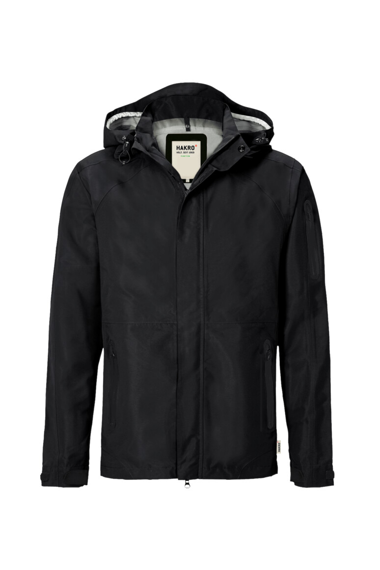 HAKRO 850 Activejacke in Schwarz – Vorderansicht