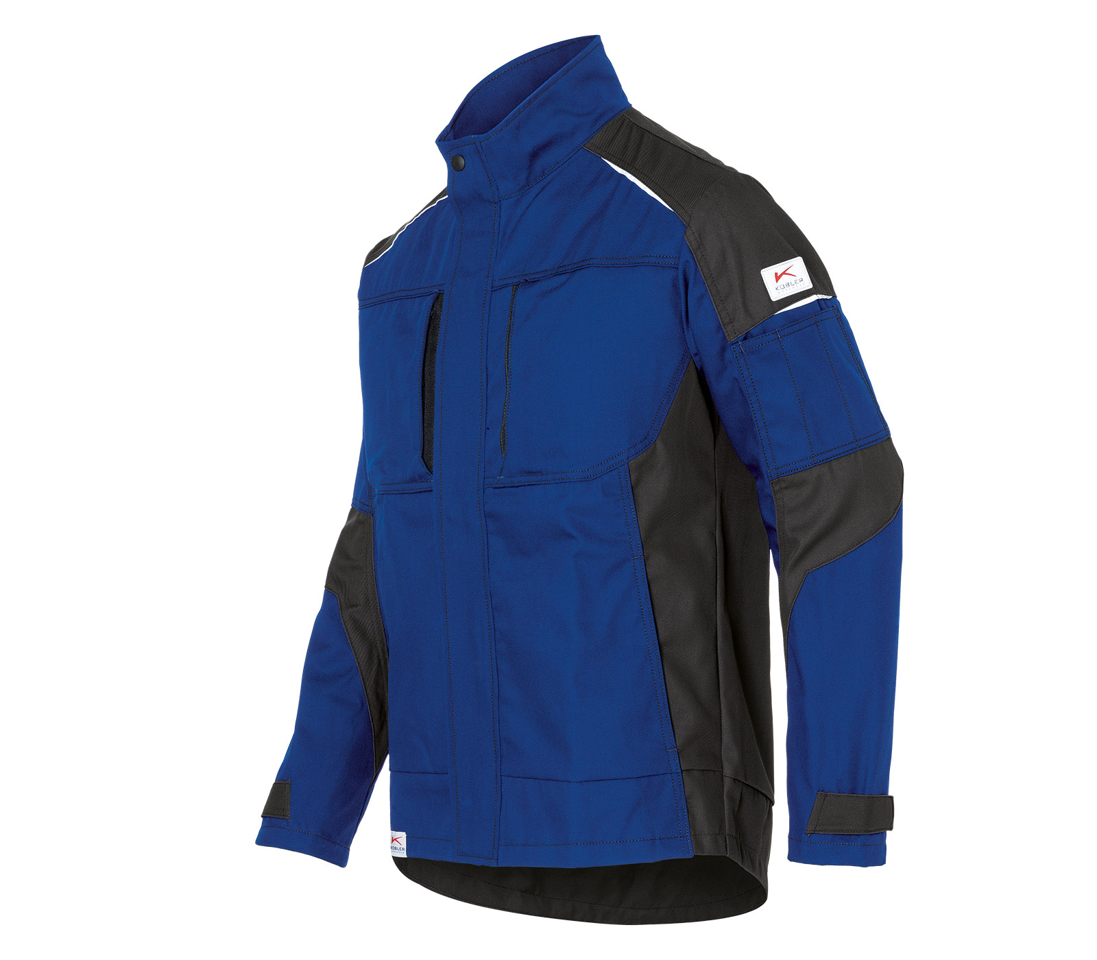 KÜBLER ACTIVIQ cotton+ Jacke in Kbl.blau/Schwarz – Vorderansicht
