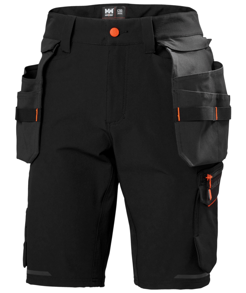 Helly Hansen Workwear KENSINGTON CONS SHORTS in Schwarz – Vorderansicht