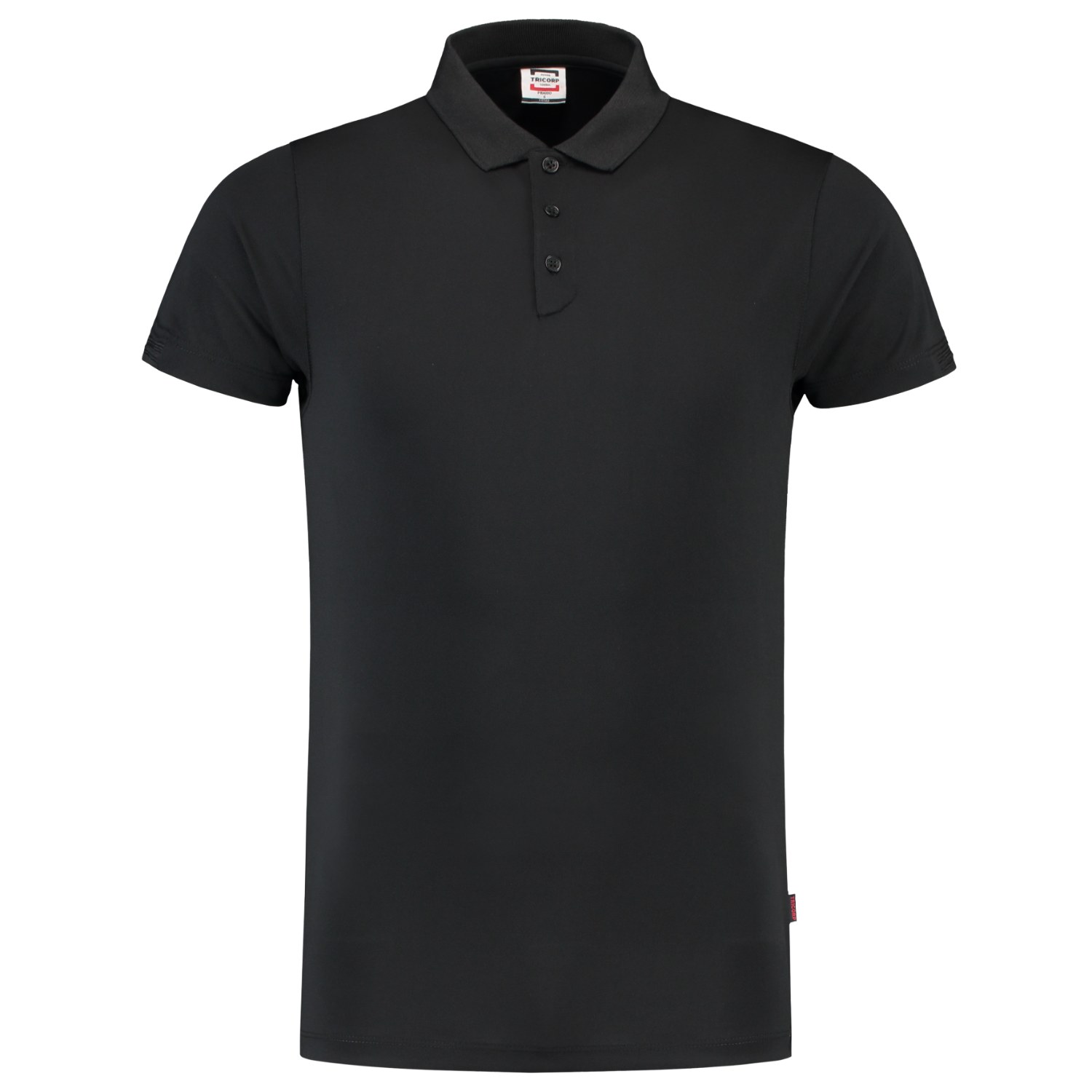 TRICORP Poloshirt Cooldry Bambus Fitted in Black – Vorderansicht