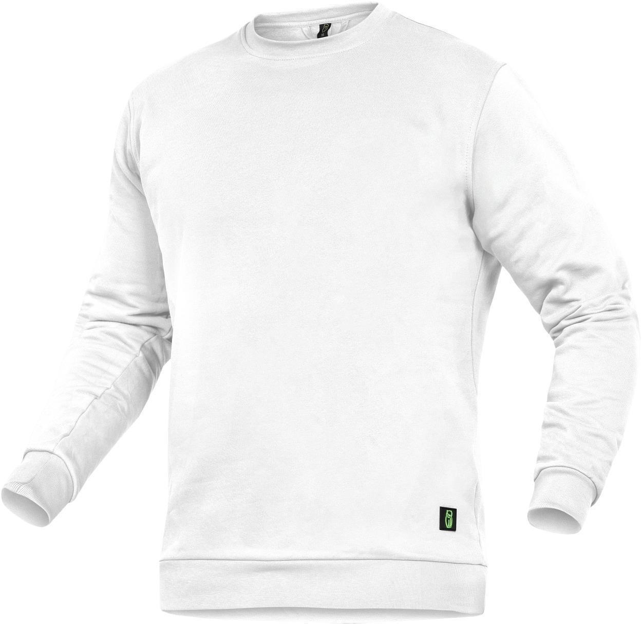 Leibwächter Rundhals-Sweater "Alex" Classic Line in Weiß – Vorderansicht