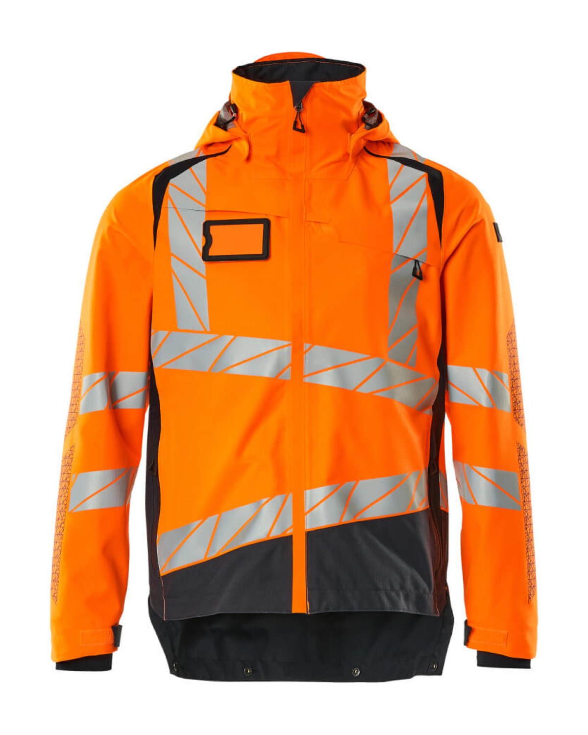 MASCOT Accelerate Safe Hardshelljacke in Hi-Vis Orange/Schwarzblau – Vorderansicht