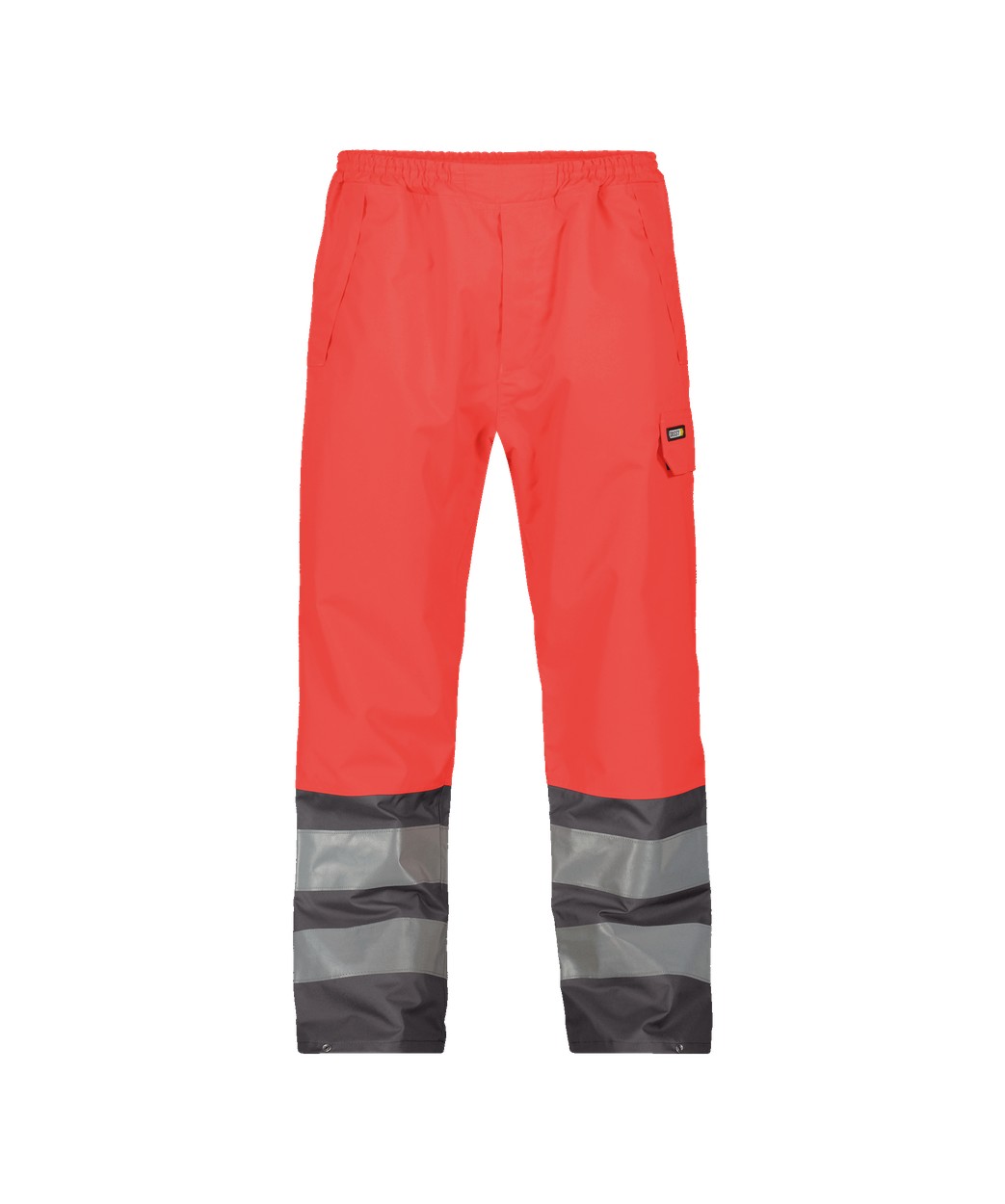 DASSY® Sola in Neonrot/Zementgrau – Vorderansicht