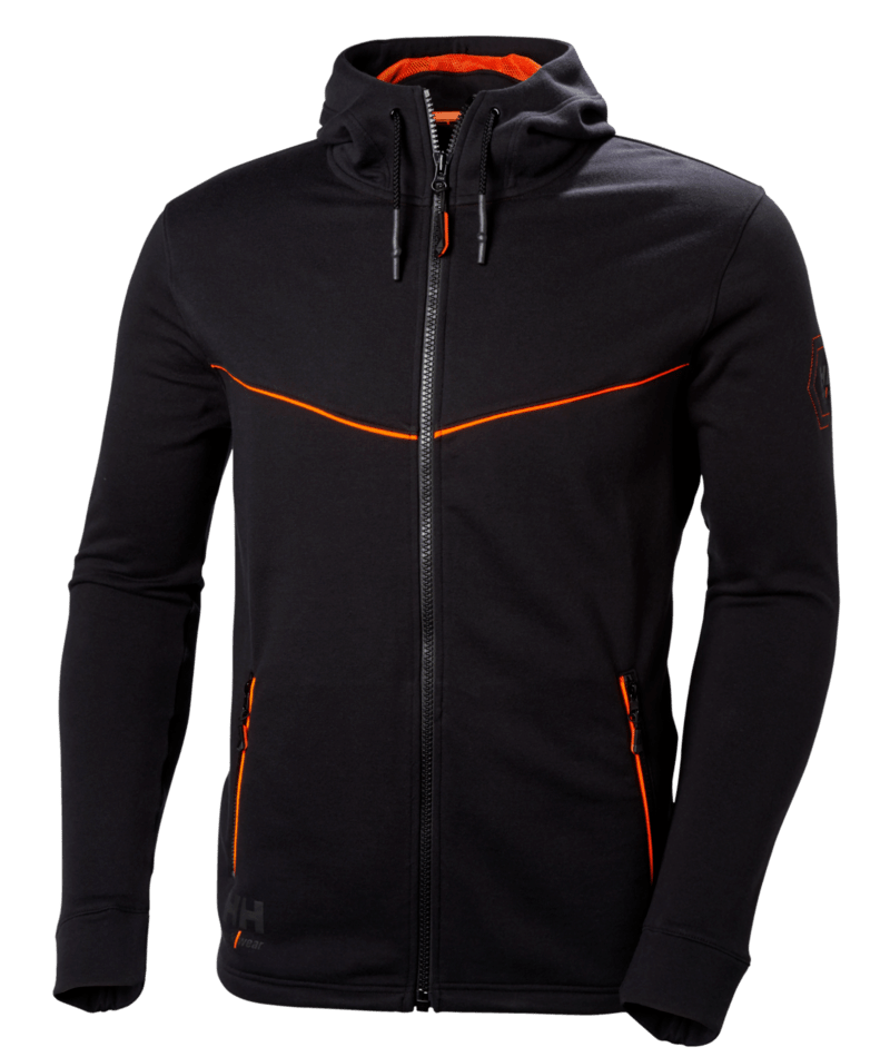 Helly Hansen Workwear CHELSEA EVO ZIP HOODIE in Schwarz – Vorderansicht