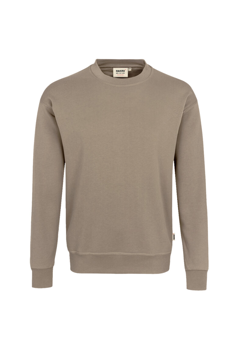 HAKRO 475 Sweatshirt MIKRALINAR® in Khaki – Vorderansicht