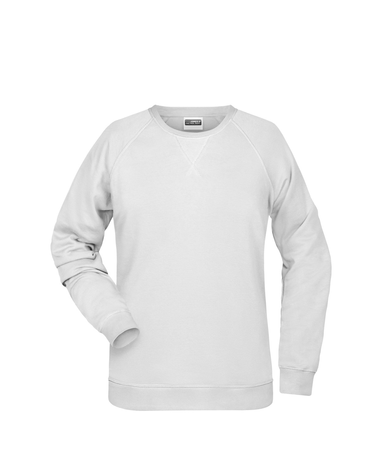 Daiber Ladies' Sweat OCS Blended & RCS in White – Vorderansicht