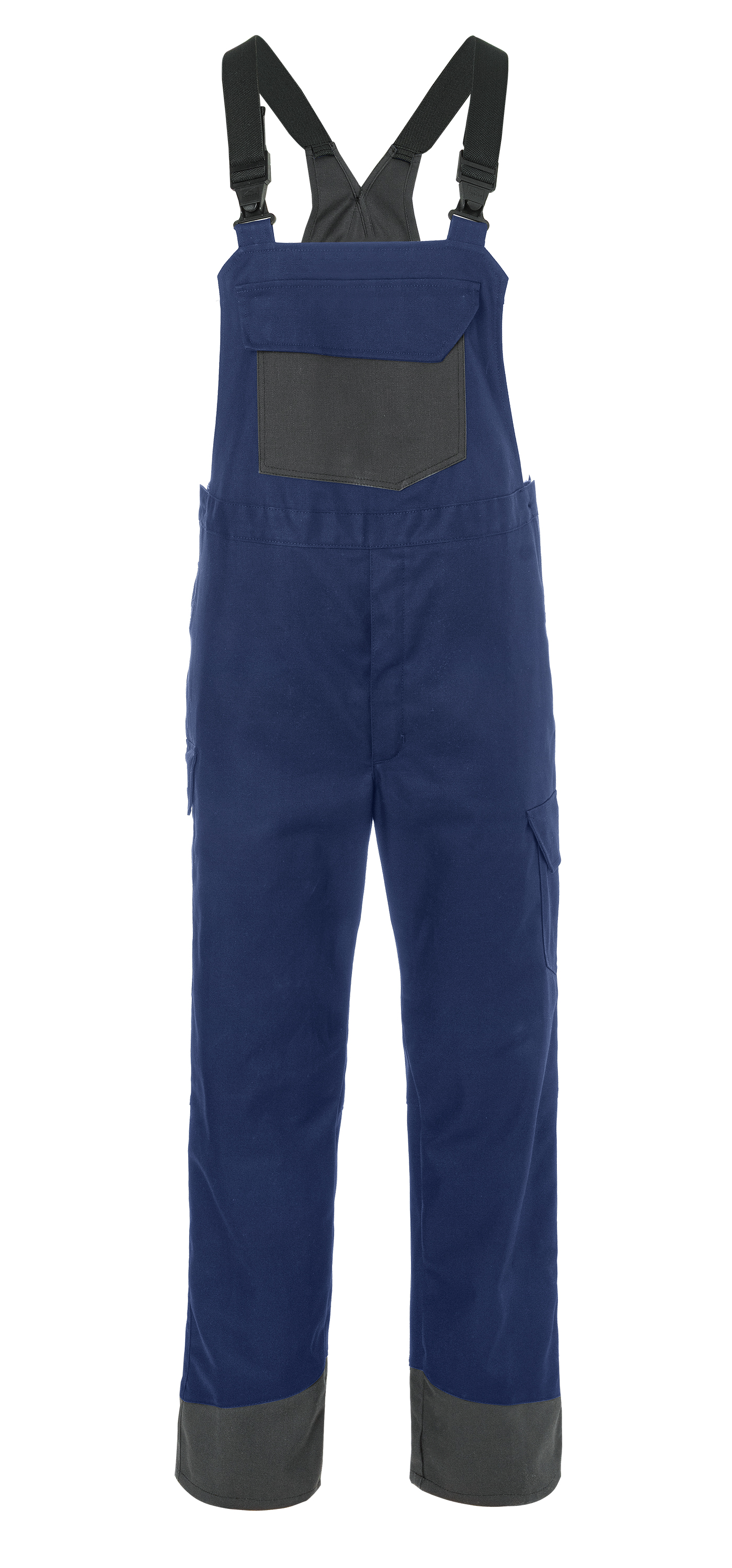 Kübler SAFETY X COMPACT Latzhose PSA 3 in Dunkelblau/Anthrazit – Vorderansicht
