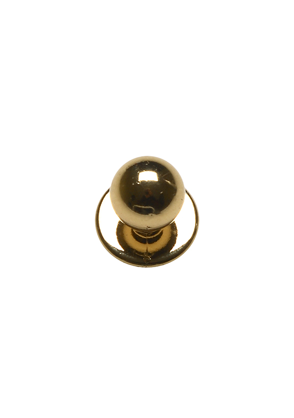 Karlowsky Kugelknöpfe Gold, 12 Stück / Pack in Gold – Vorderansicht