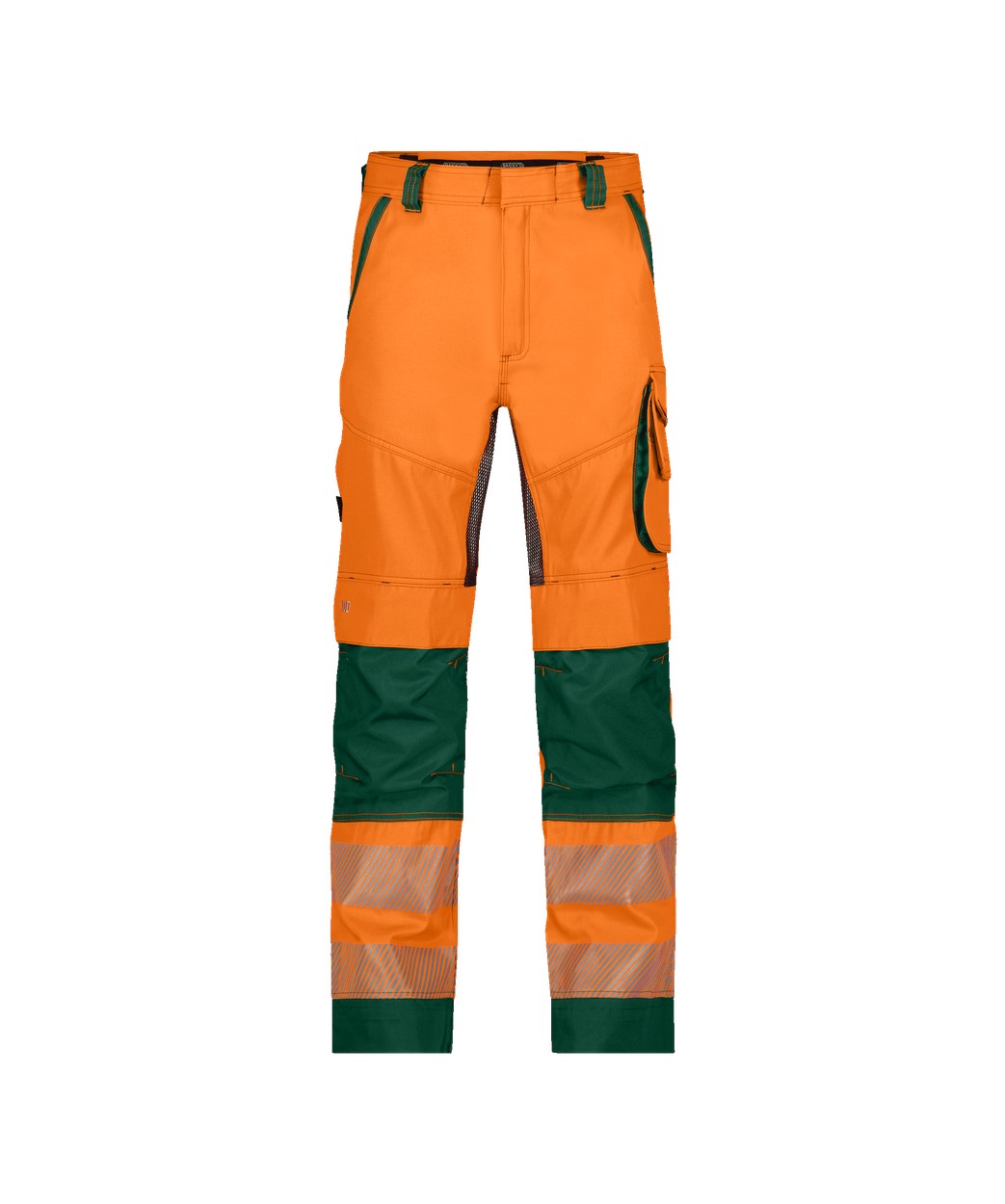 DASSY® Odessa in Neonorange/Flaschengrün – Vorderansicht