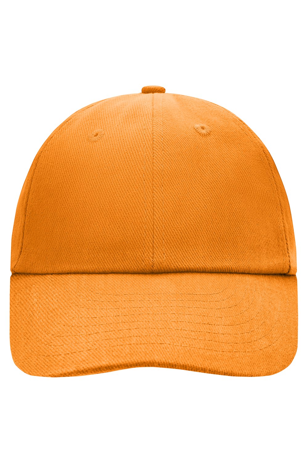 Daiber 6 Panel Raver Cap in Orange – Vorderansicht