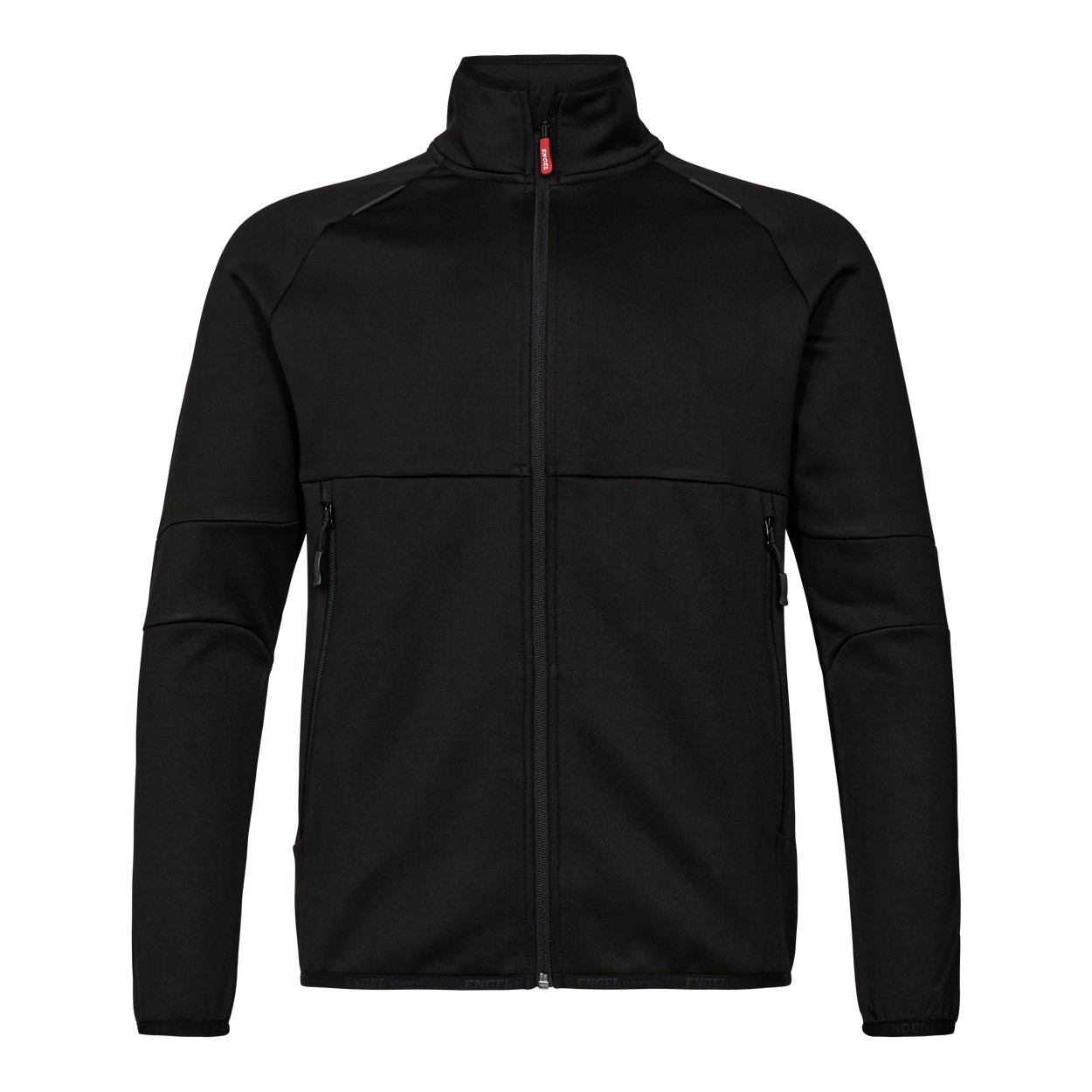 ENGEL Extend 8372-238 Midlayer-Cardigan in Schwarz – Vorderansicht
