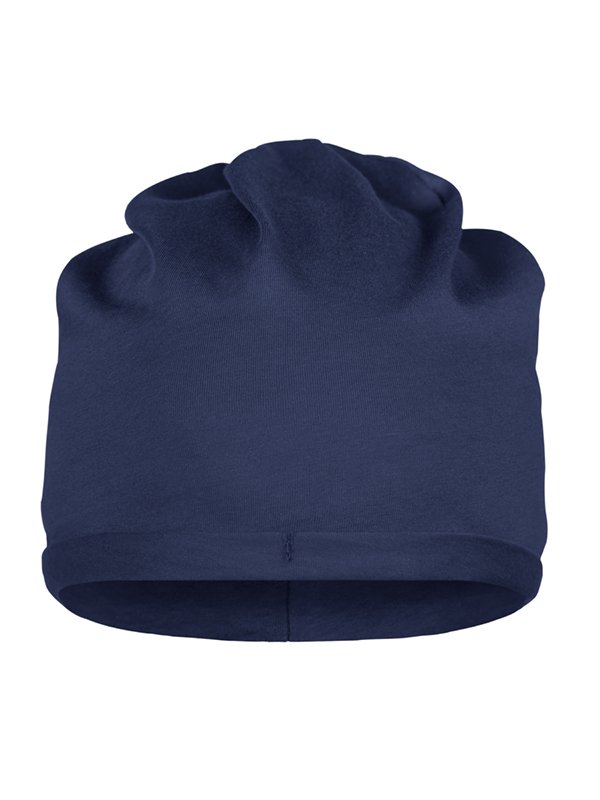 Daiber Organic Cotton Beanie OCS Standard in Navy – Vorderansicht