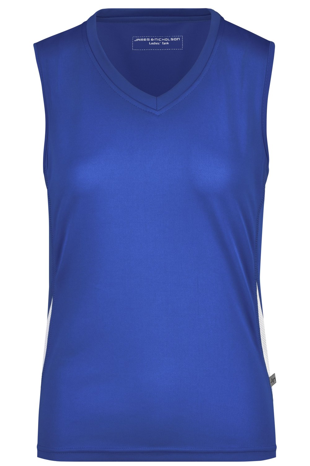 Daiber Ladies' Running Tank in Royal/White – Vorderansicht