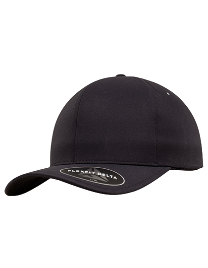 Flexfit Delta in Black – Vorderansicht