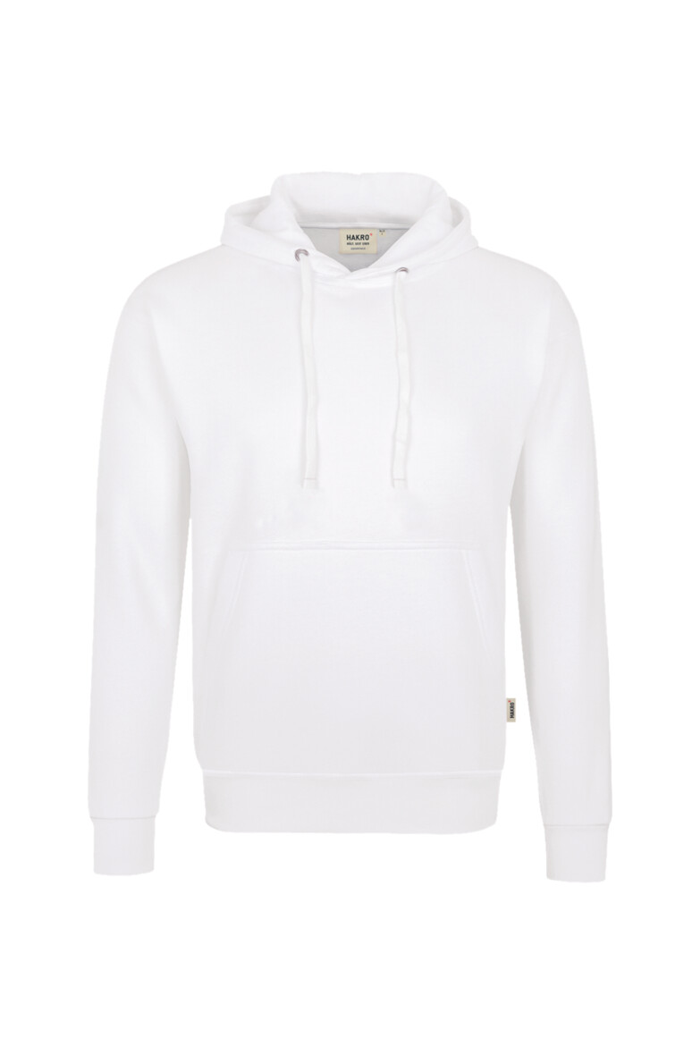 HAKRO 601 Kapuzen-Sweatshirt Premium in Weiß – Vorderansicht