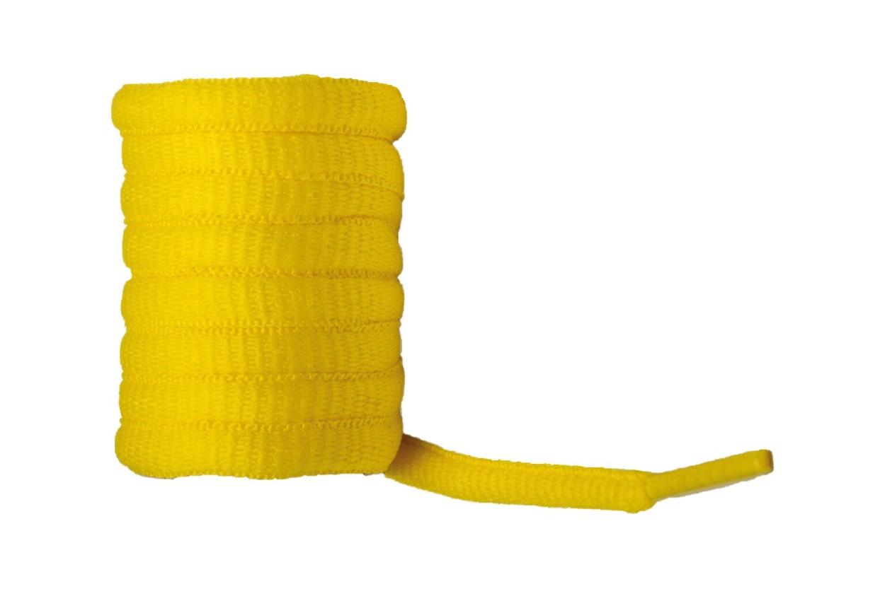 BAAK Schnürsenkel Neon Gelb 100cm Senkel Neon Gelb in Neon Gelb – Vorderansicht