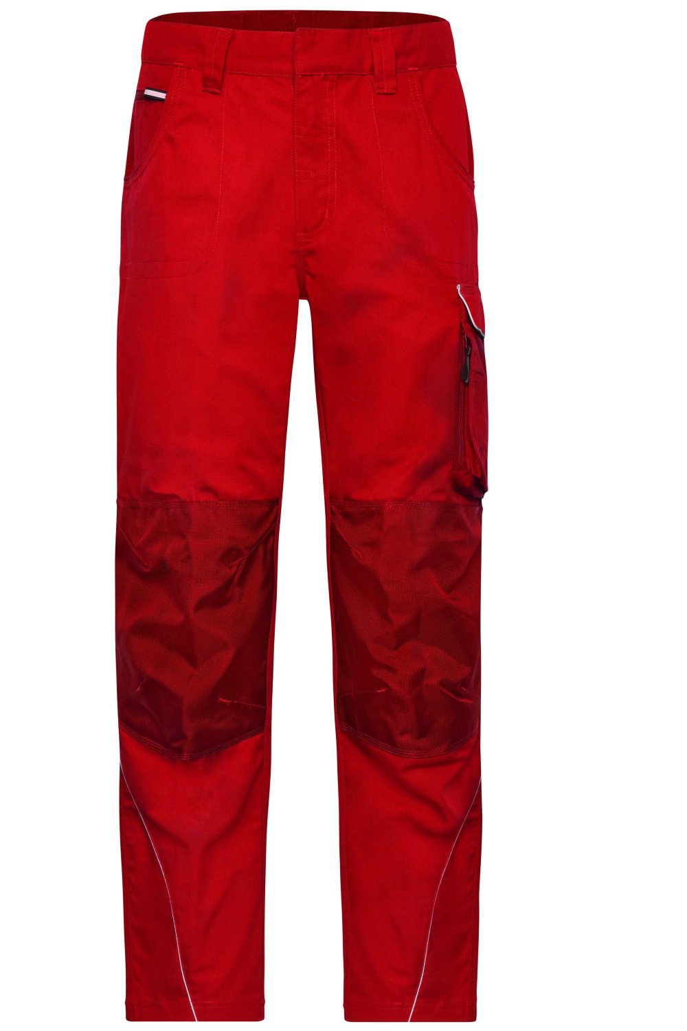 Daiber Workwear Pants - SOLID - in Red – Vorderansicht