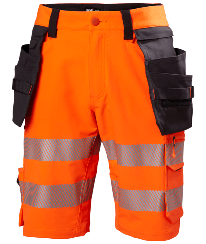 Helly Hansen Workwear ICU CONS SHORTS CL 1 in Orange/Anthrazit – Vorderansicht