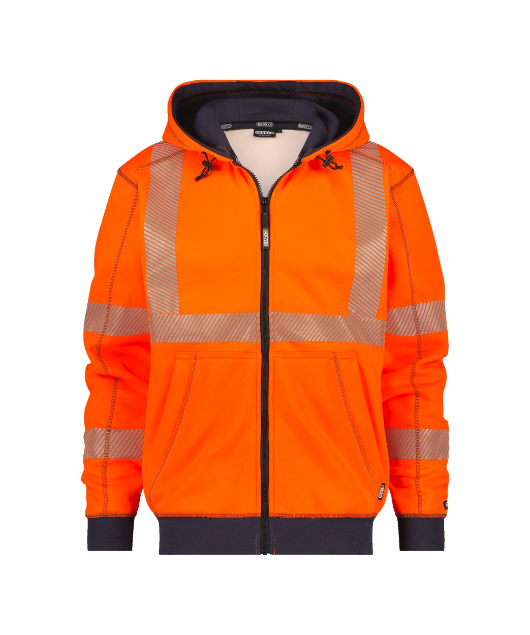 DASSY® Evans in Neonorange/Dunkelblau – Vorderansicht