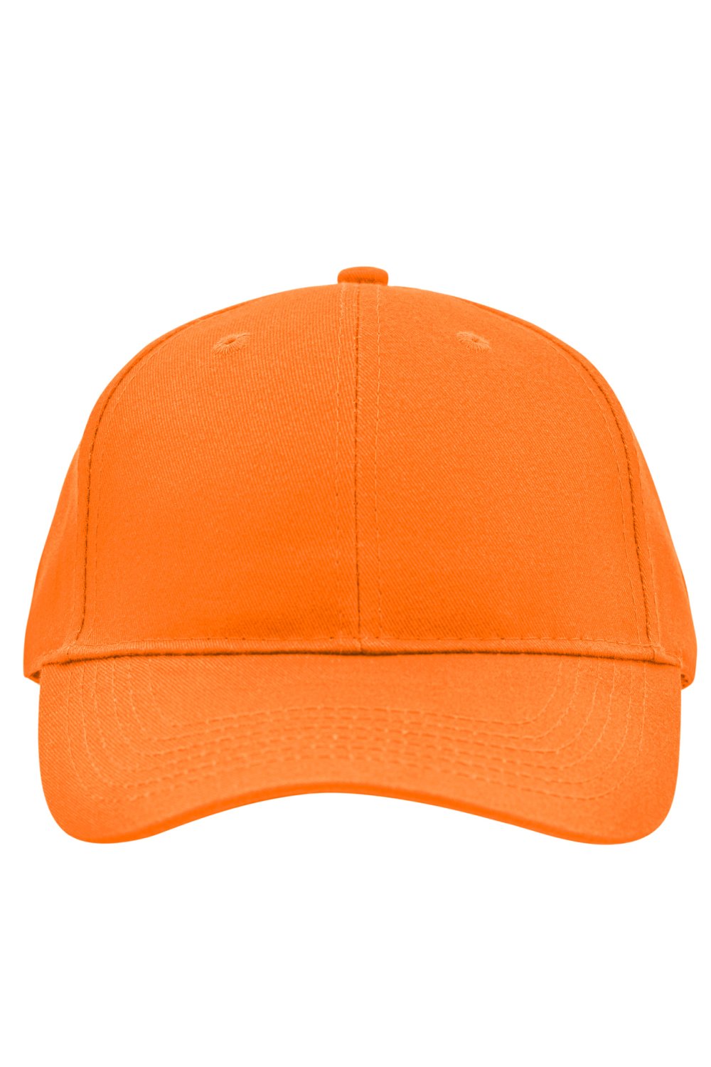 Daiber Brushed 6 Panel Cap in Orange – Vorderansicht