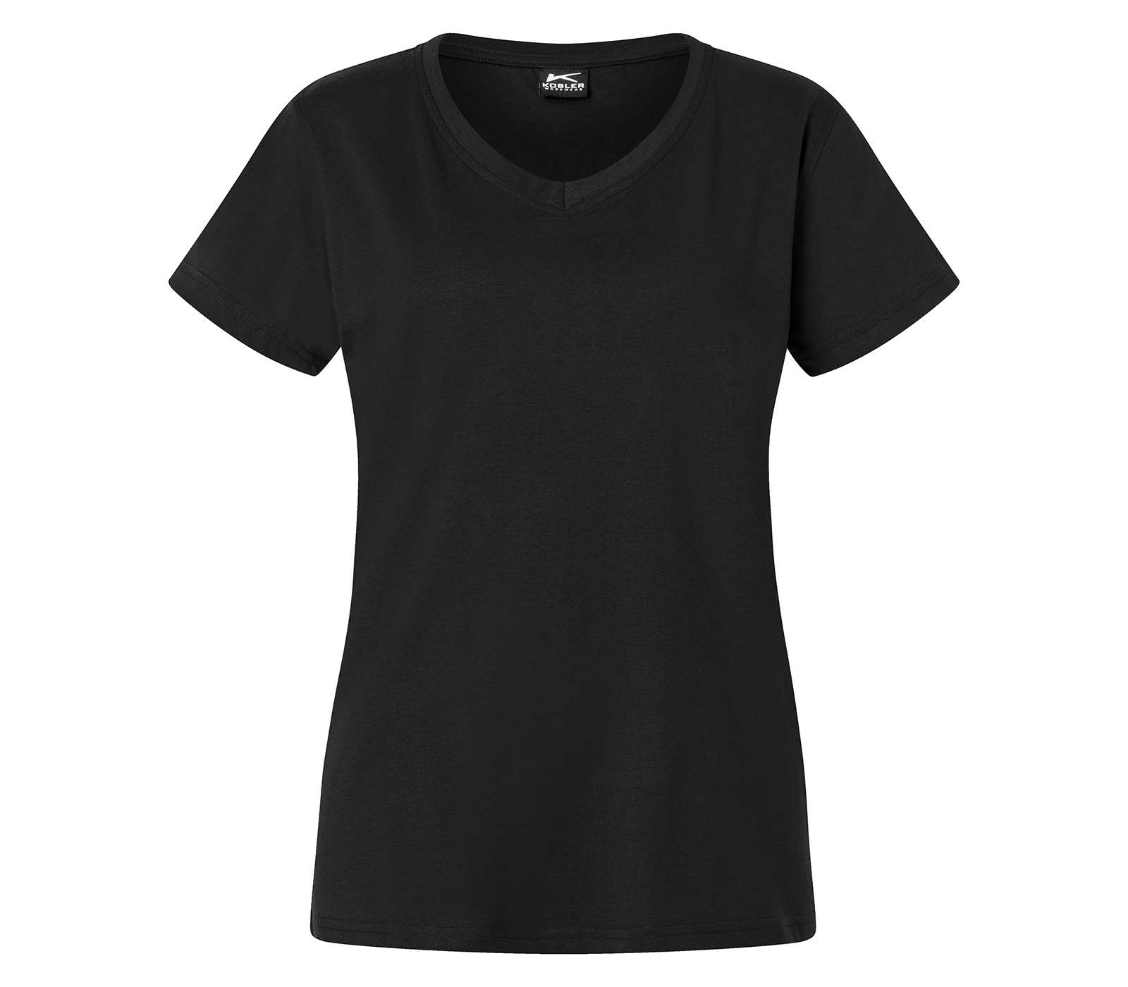 KÜBLER SHIRTS T-Shirt Damen in Schwarz – Vorderansicht