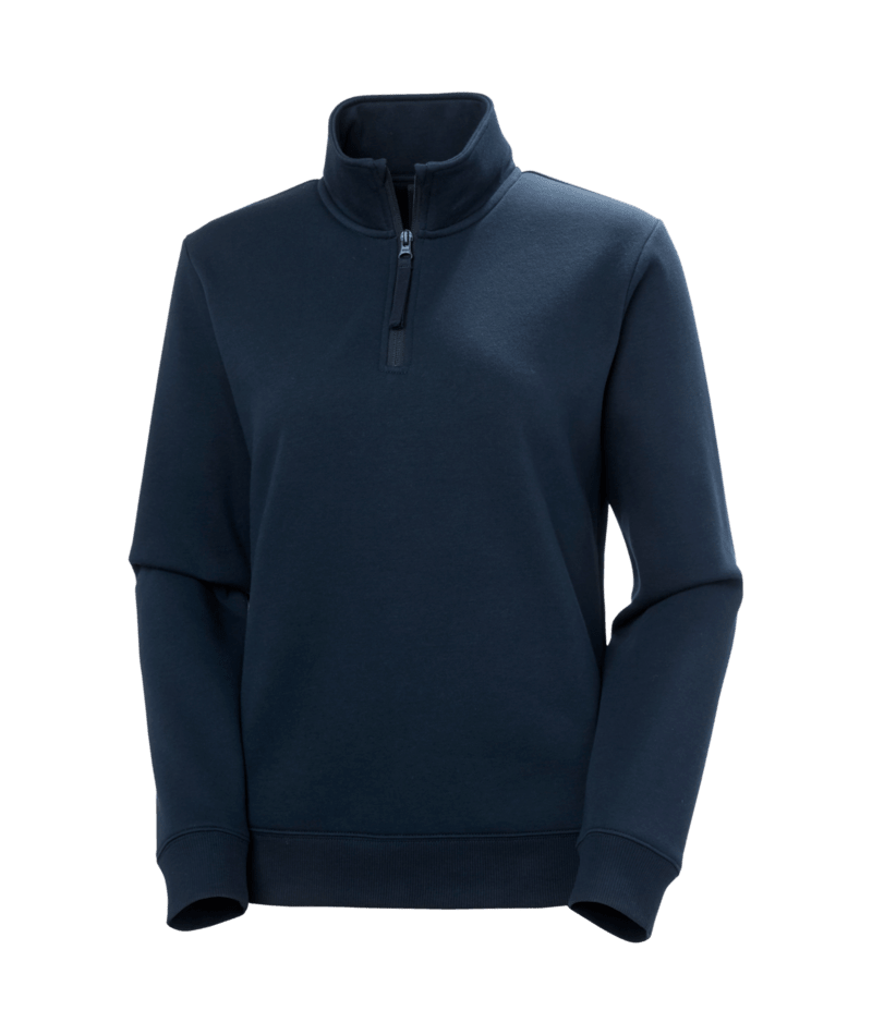 Helly Hansen Workwear W CLASSIC 2.0 HALF ZIP SWEAT in Marine – Vorderansicht