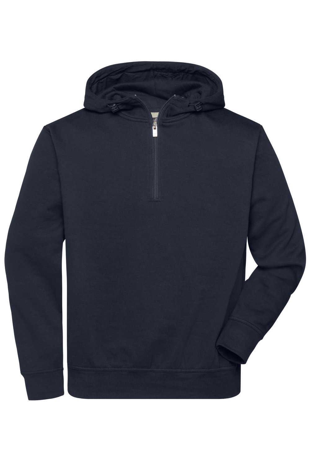Daiber ORGANIC Workwear Half-Zip Hoody OCS Blended in Navy – Vorderansicht