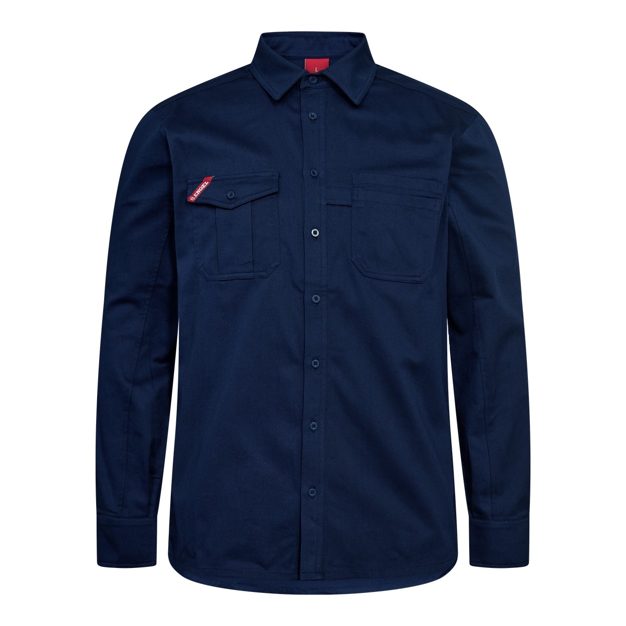 ENGEL Extend 7186-811 Baumwolle Hemd in Blue Ink – Vorderansicht